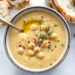 Vegan Garlic Chickpea Soup
