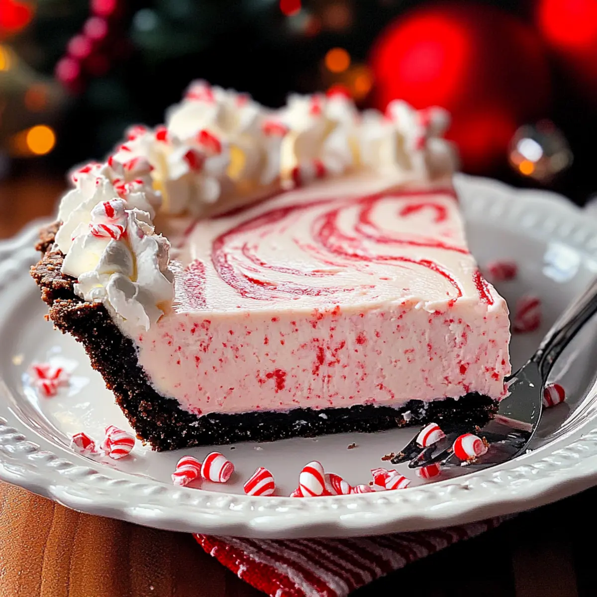 Christmas Peppermint Pie