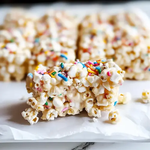 Funfetti Marshmallow Popcorn Treats