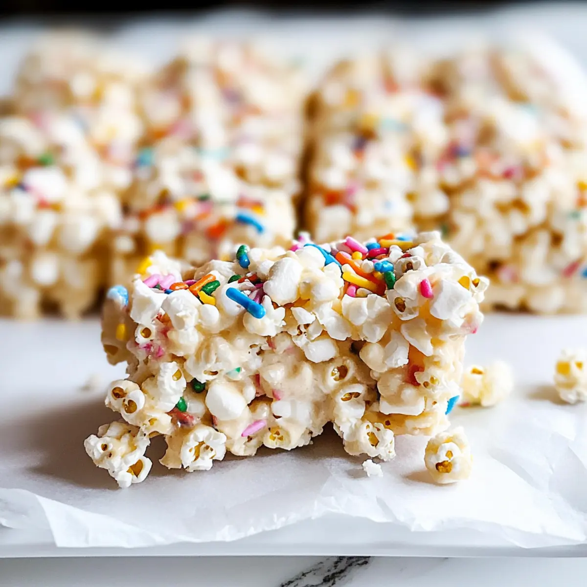 Funfetti Marshmallow Popcorn Treats