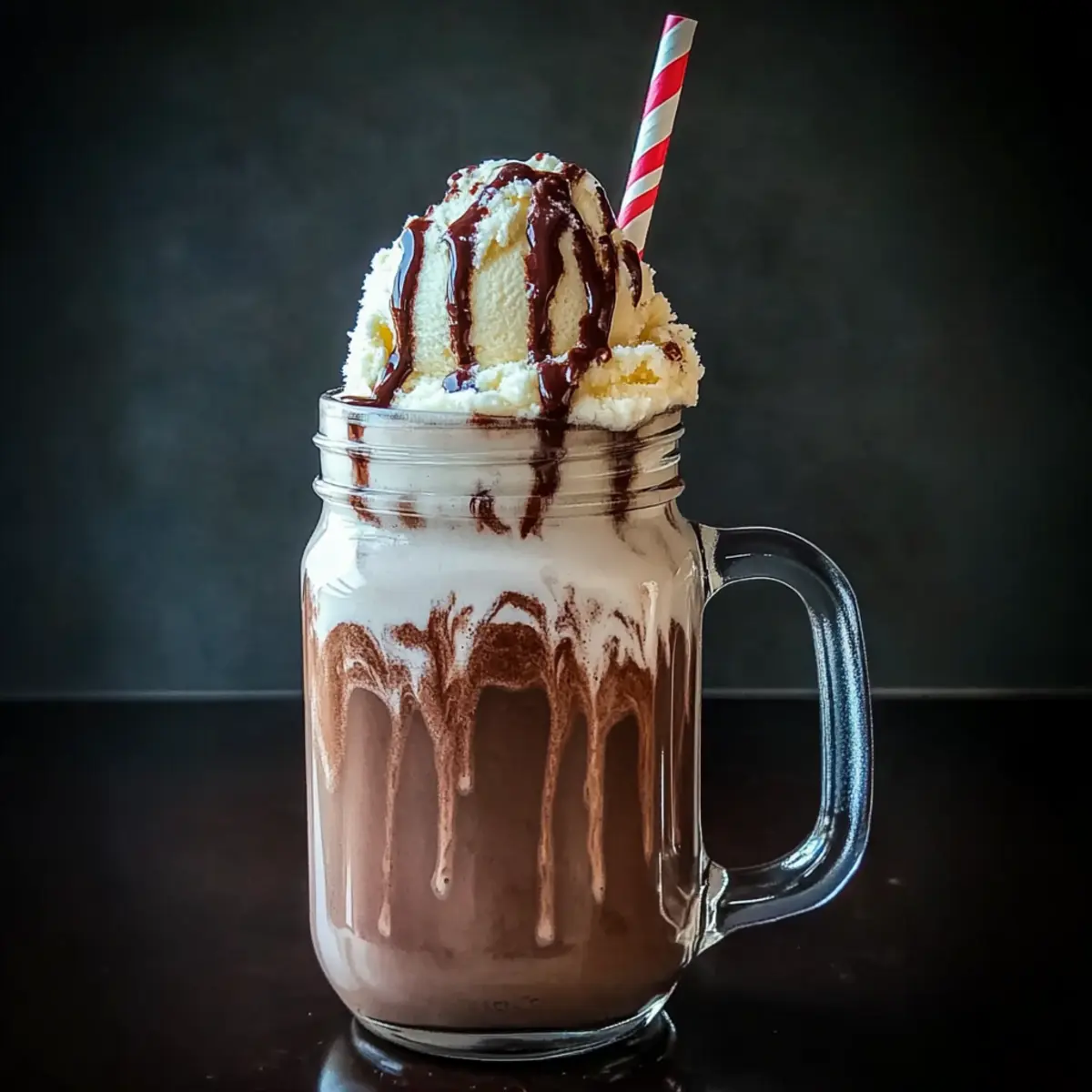 Frozen Hot Chocolate Floats