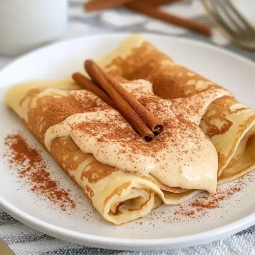 Cinnamon Roll Protein Crepes