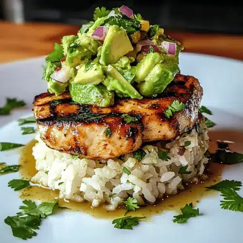 Honey Lime Chicken & Avocado Rice Stack