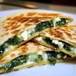 Spinach and Feta Quesadillas