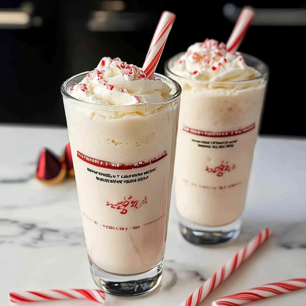 Peppermint Ice Cream Milkshake