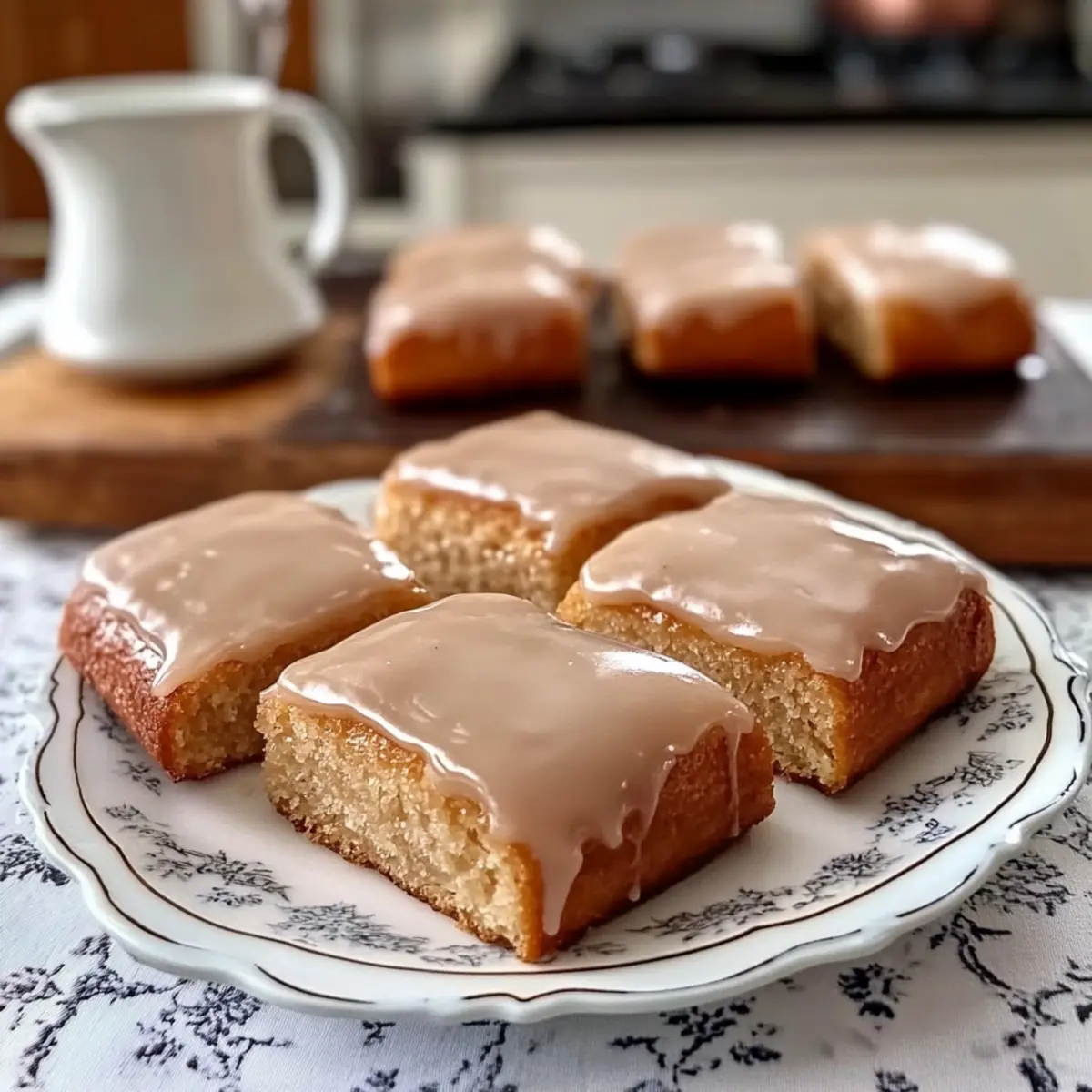 Soft Baked Maple Donut Bars