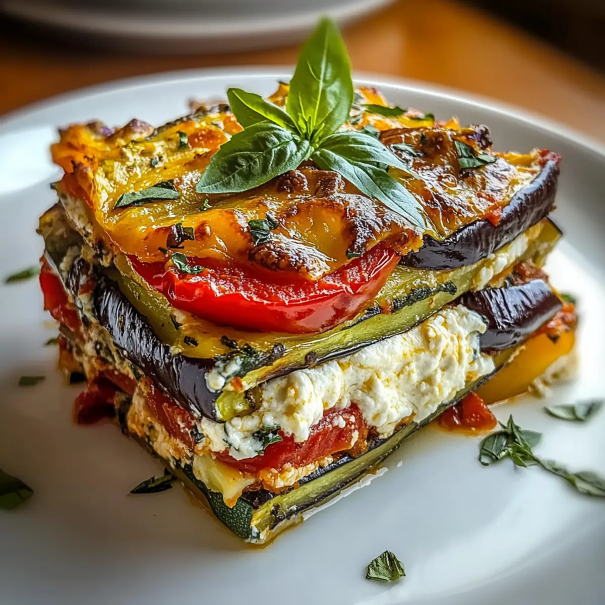 Layered Mediterranean Vegetable Lasagna