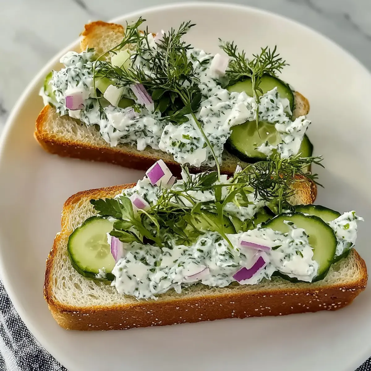 Cucumber Salad Sandwiches