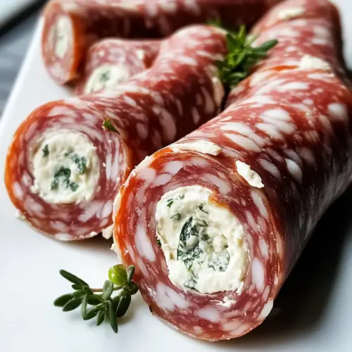 Cream Cheese Salami Roll