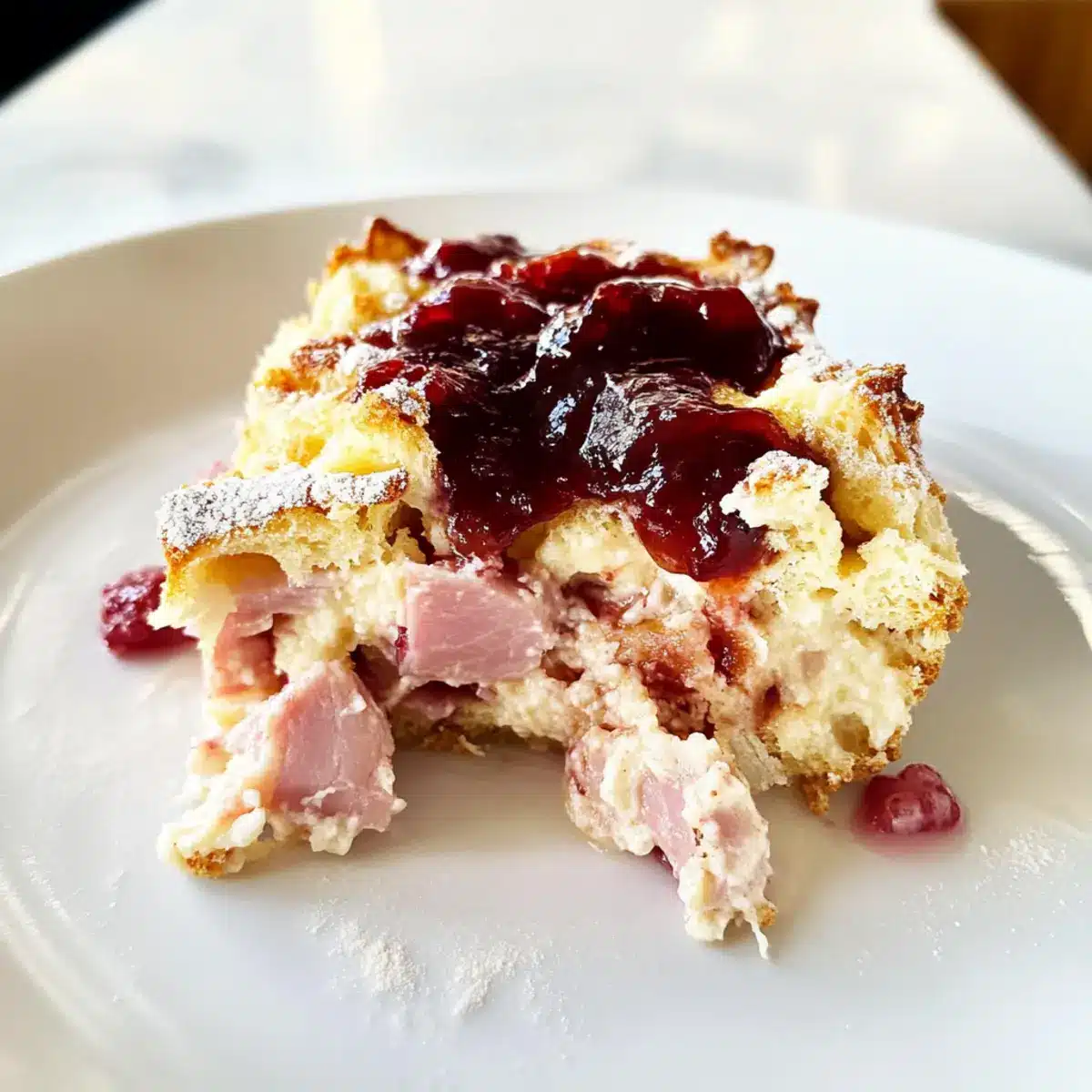 Monte Cristo Breakfast Casserole