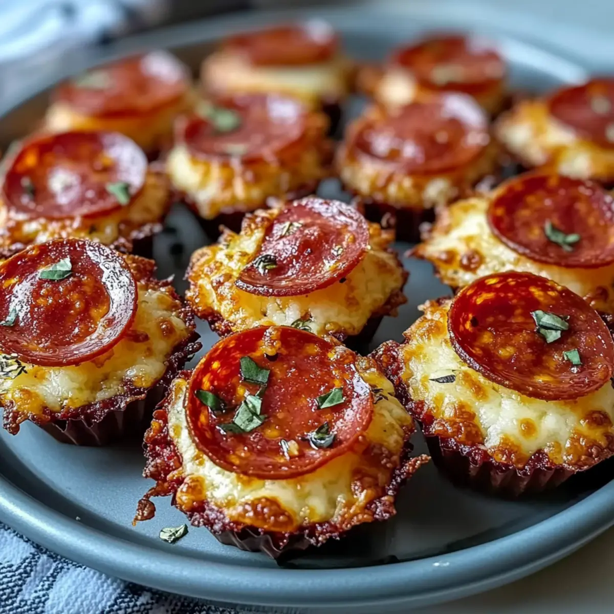 Keto Pepperoni Pizza Bites