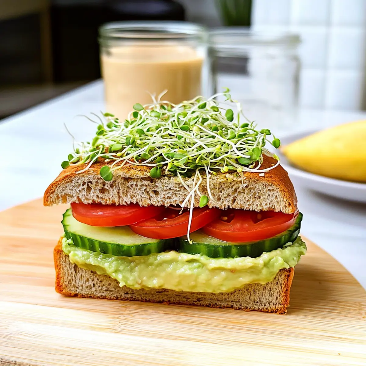 Avocado Sprouts Sandwich
