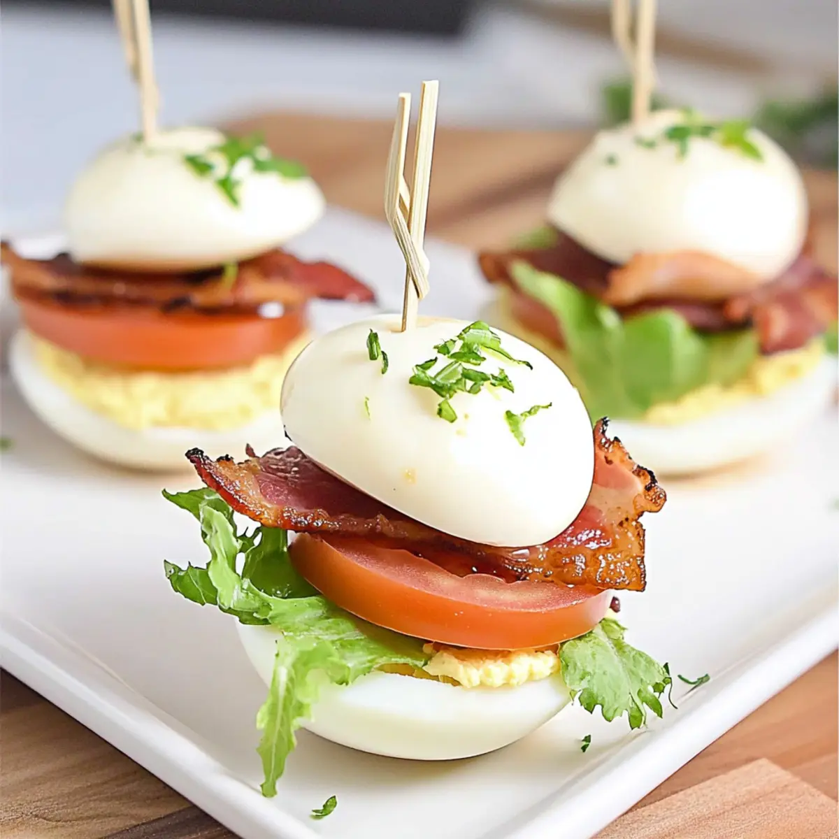 Keto BLT Egg Sliders