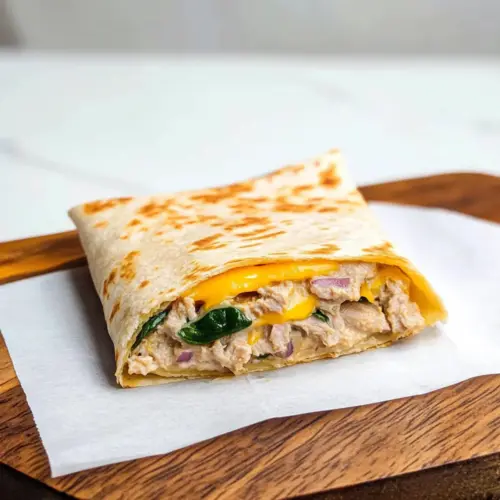 Healthy Tuna Melt Wrap