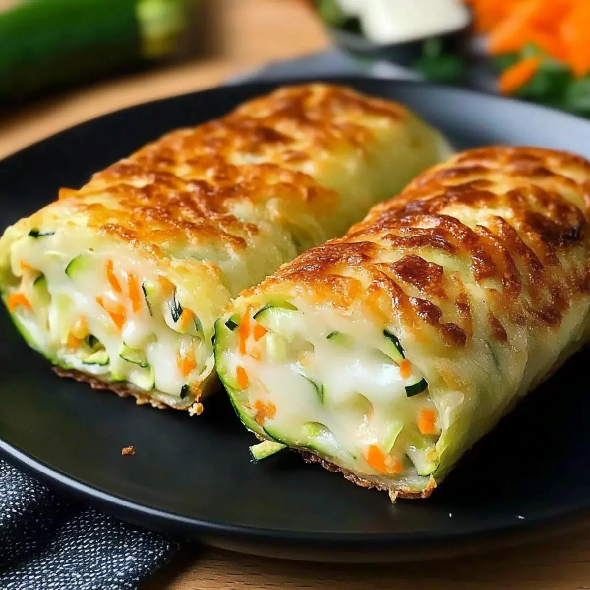 Cheesy Baked Vegetable Rolls