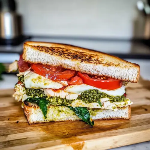 Easy Turkey Pesto Sandwich
