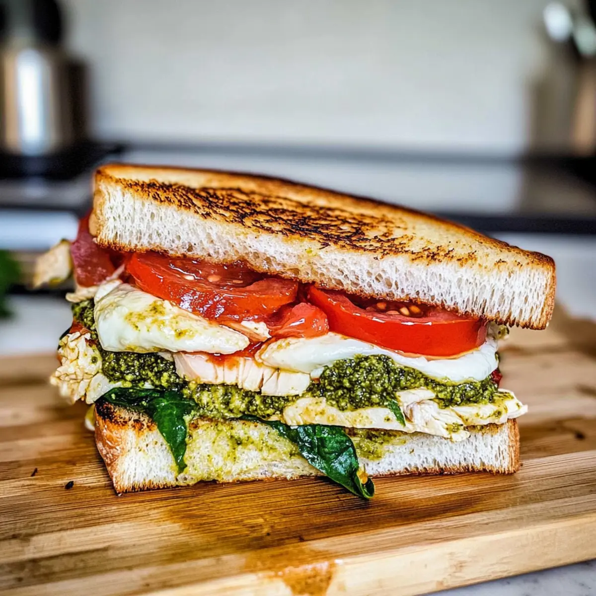 Easy Turkey Pesto Sandwich