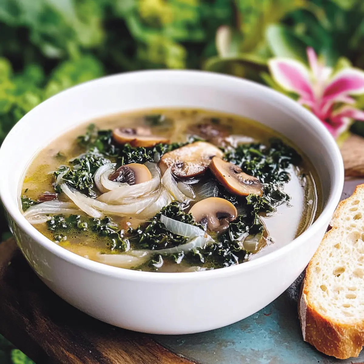 Caramelized Onion and Mushroom Soup