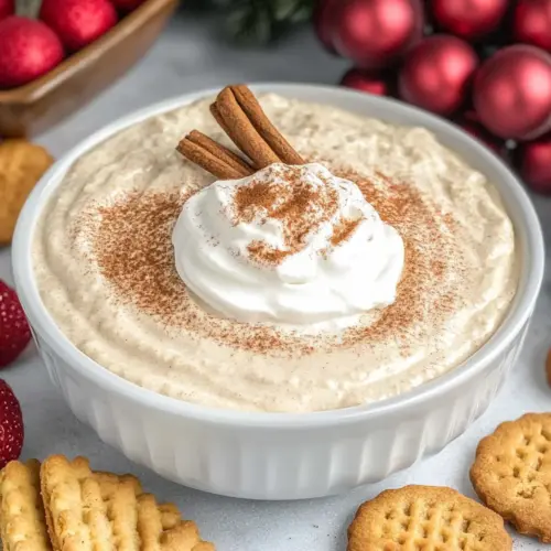 Easy Eggnog Dessert Dip