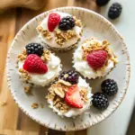 Frozen Yogurt Granola Cups