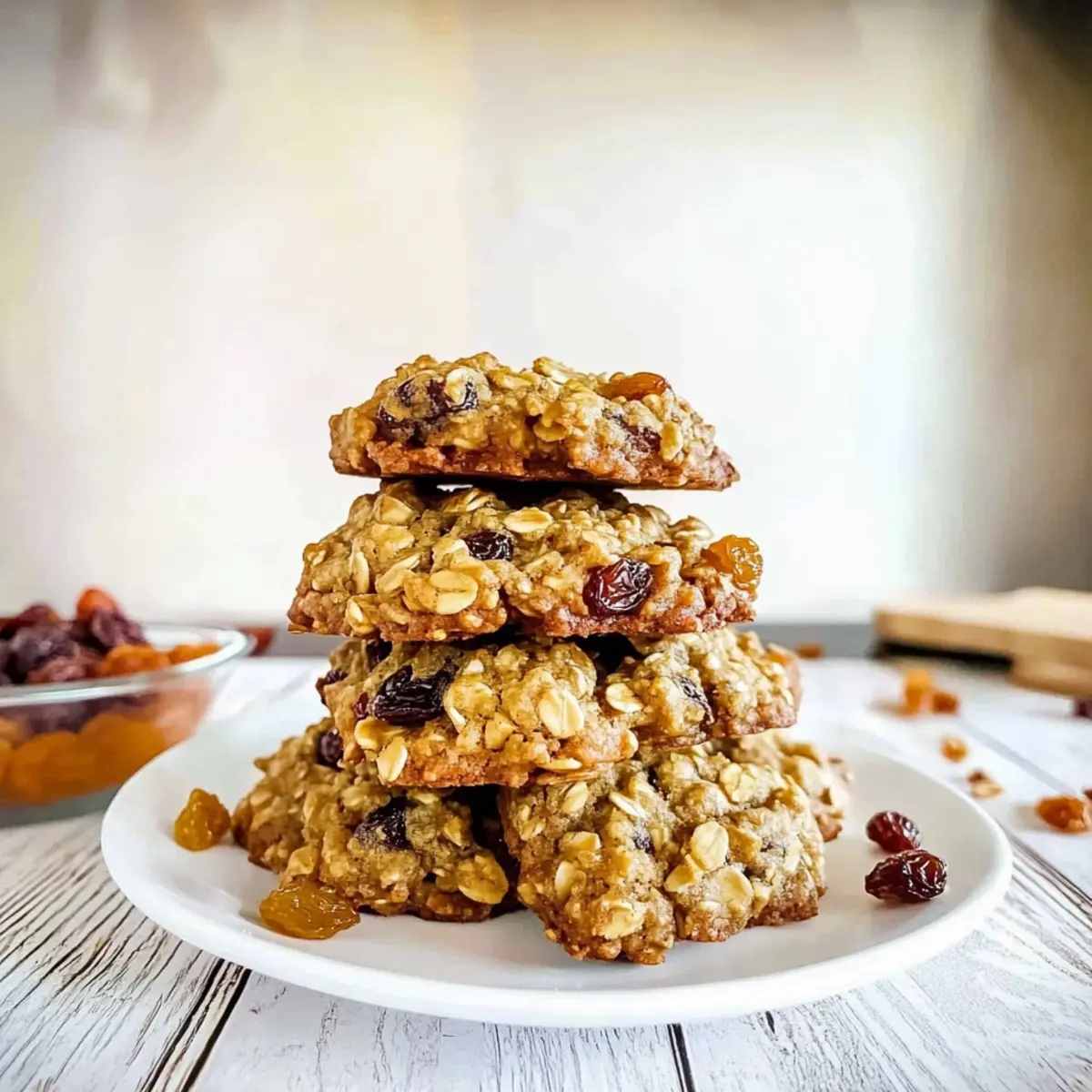 Vegan Oatmeal Raisin Cookies