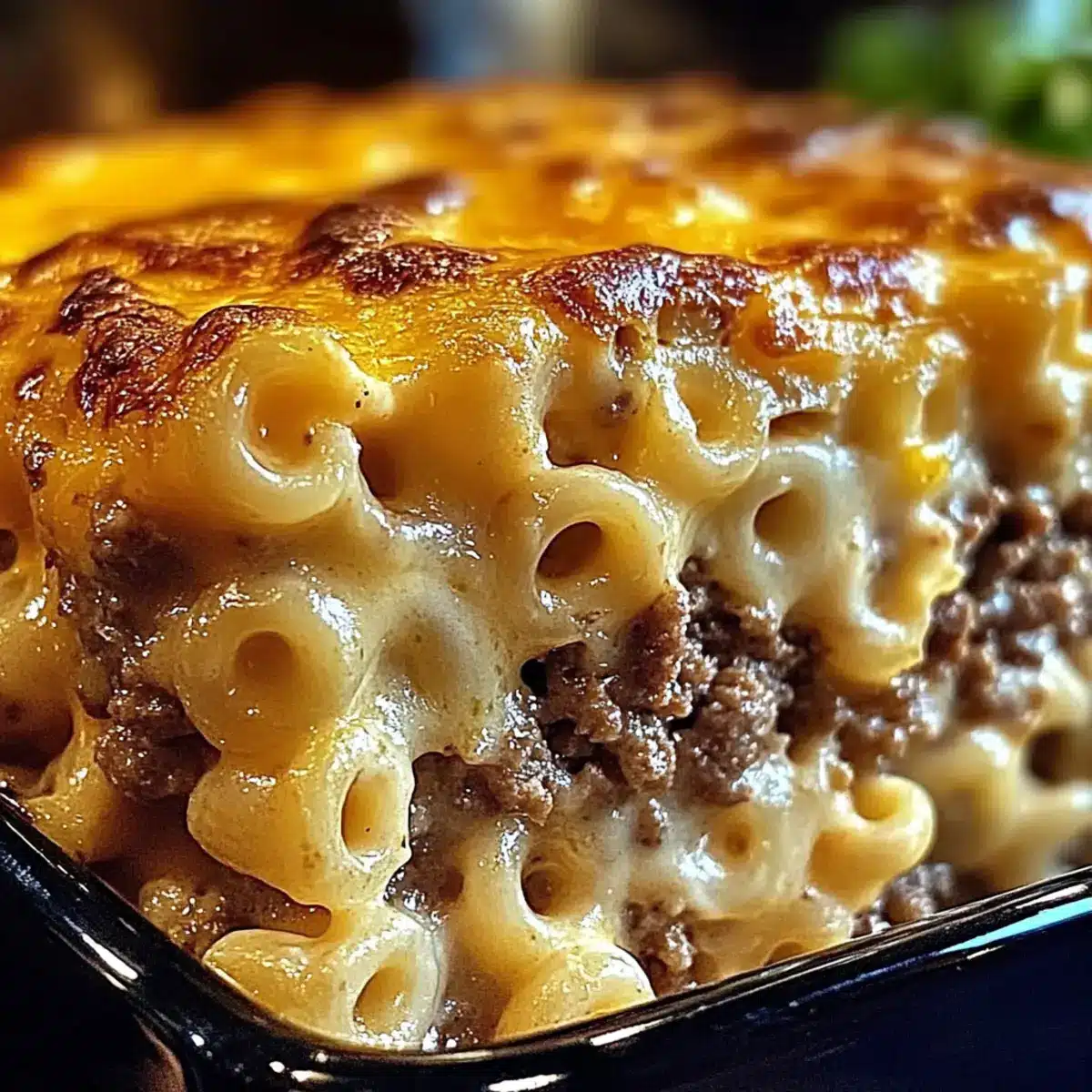 Mac and Cheese Meatloaf Casserole