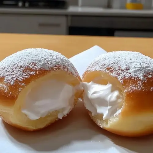 Fluffy Korean Milk Cream Donut