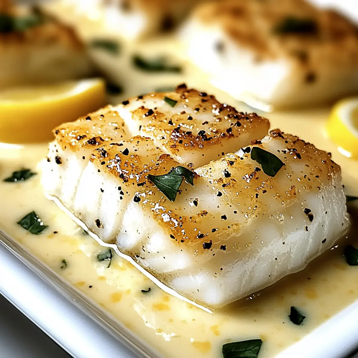 Baked Cod in Coconut Lemon Cream