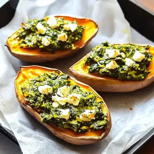 Feta Stuffed Sweet Potatoes