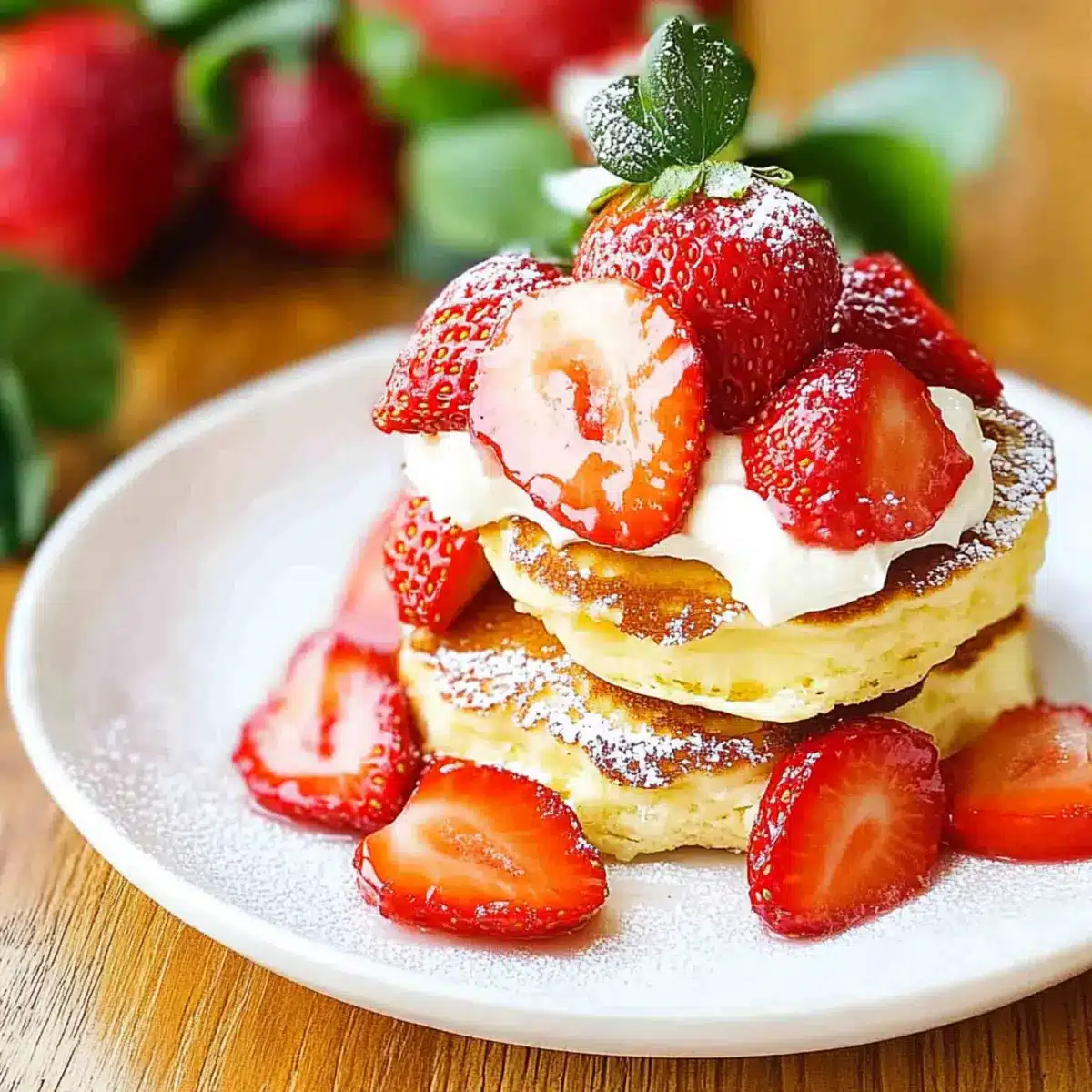 Strawberry Cheesecake Pancakes