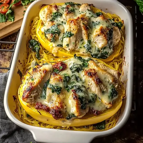 Irresistible Chicken Spaghetti Squash