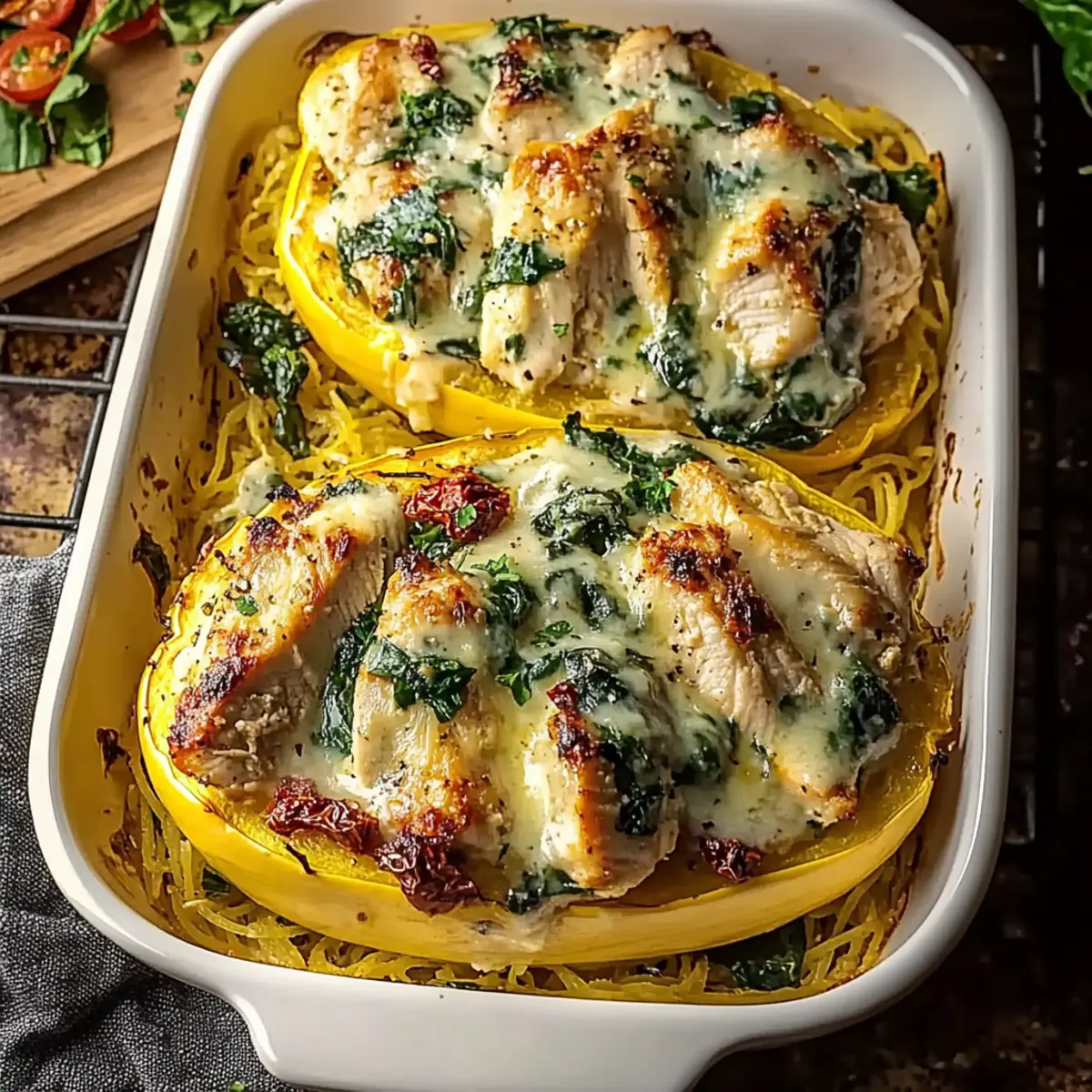 Irresistible Chicken Spaghetti Squash