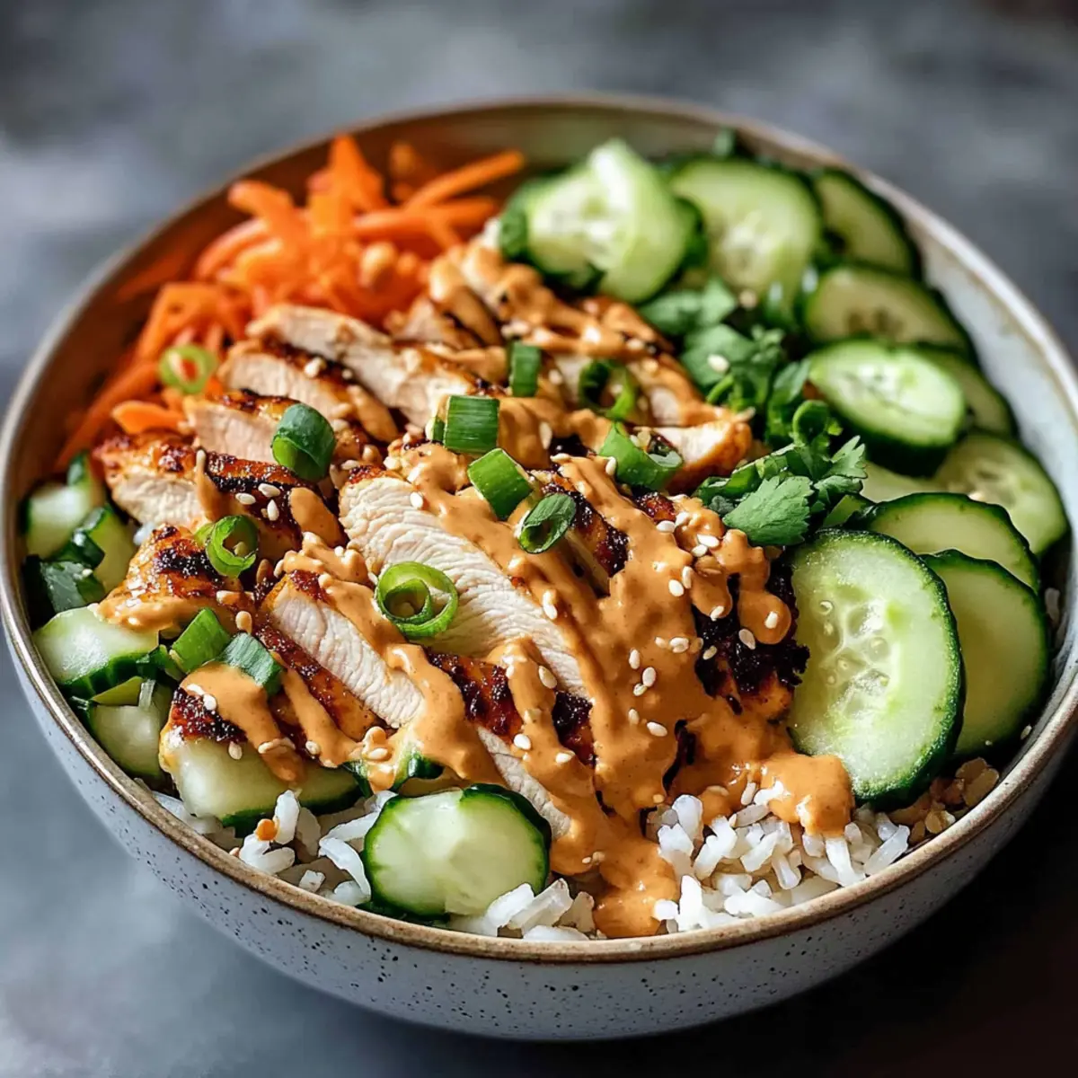 Thai Peanut Chicken Buddha Bowl