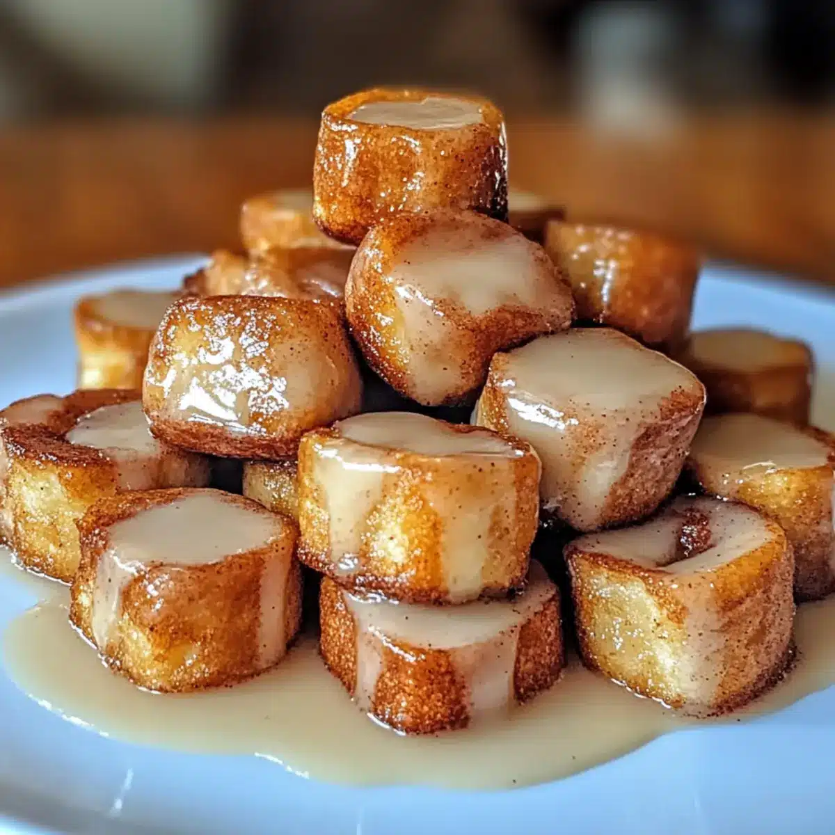 Cinnamon Roll French Toast Bites