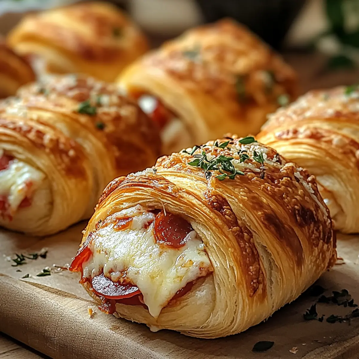 Mozzarella Pepperoni Croissant