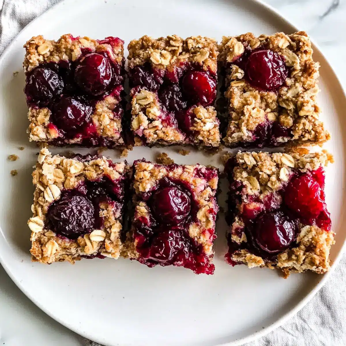 Cherry Breakfast Bars