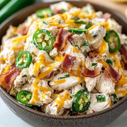 Jalapeno Popper Keto Chicken Salad