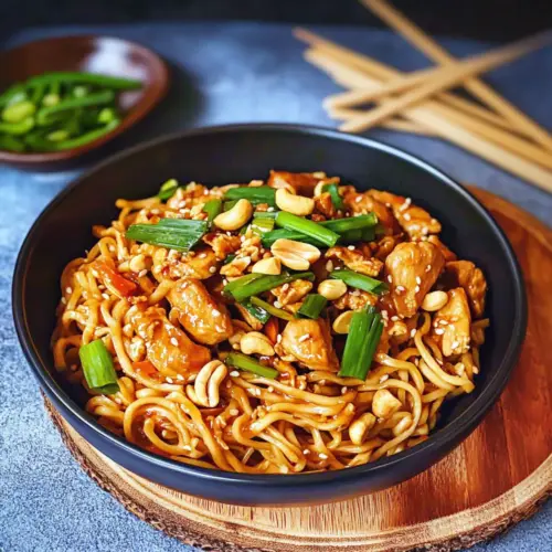 Kung Pao Chicken Noodles
