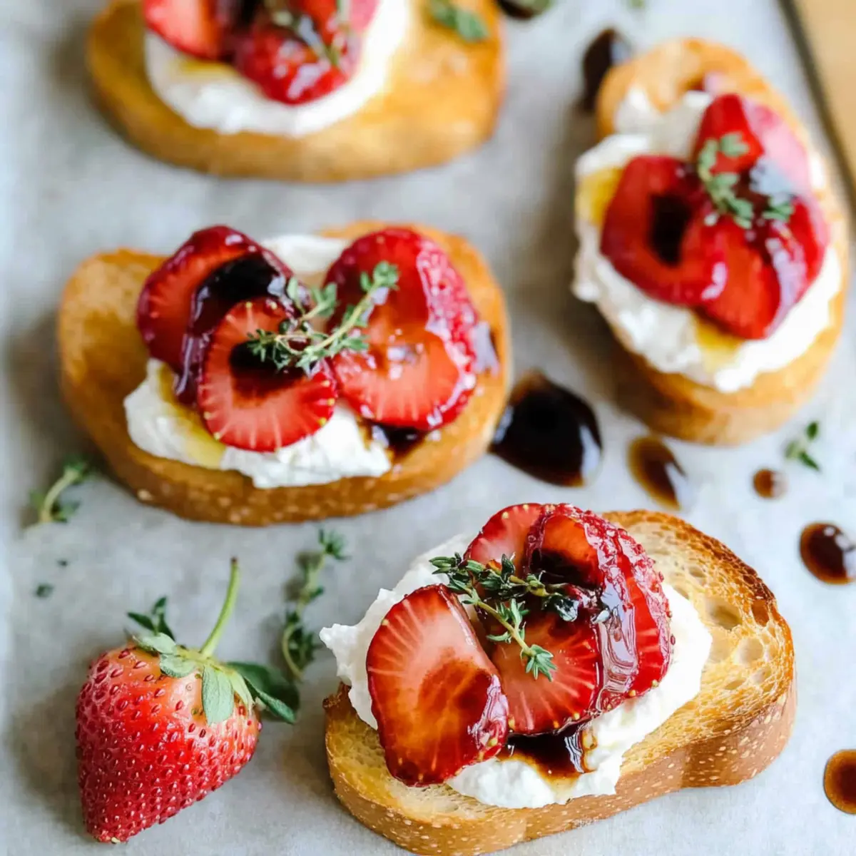Roasted Strawberry Whipped Ricotta Toast Recipe
