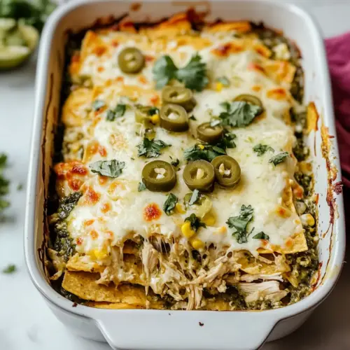 Salsa Verde Chicken Casserole