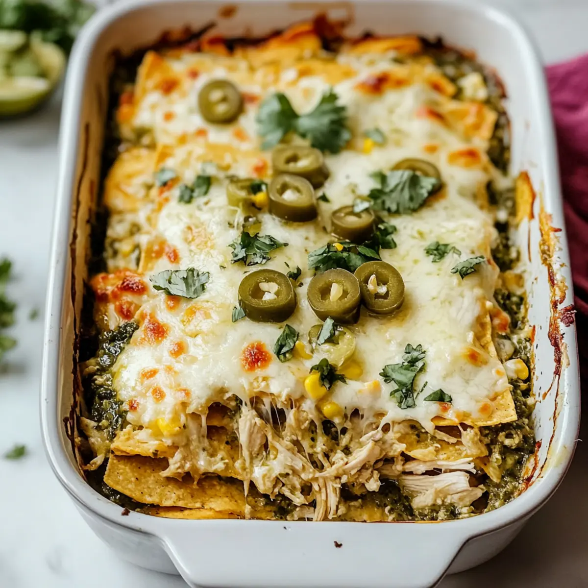 Salsa Verde Chicken Casserole