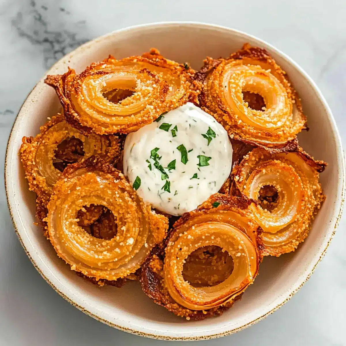 Crispy Onion Ring Chips