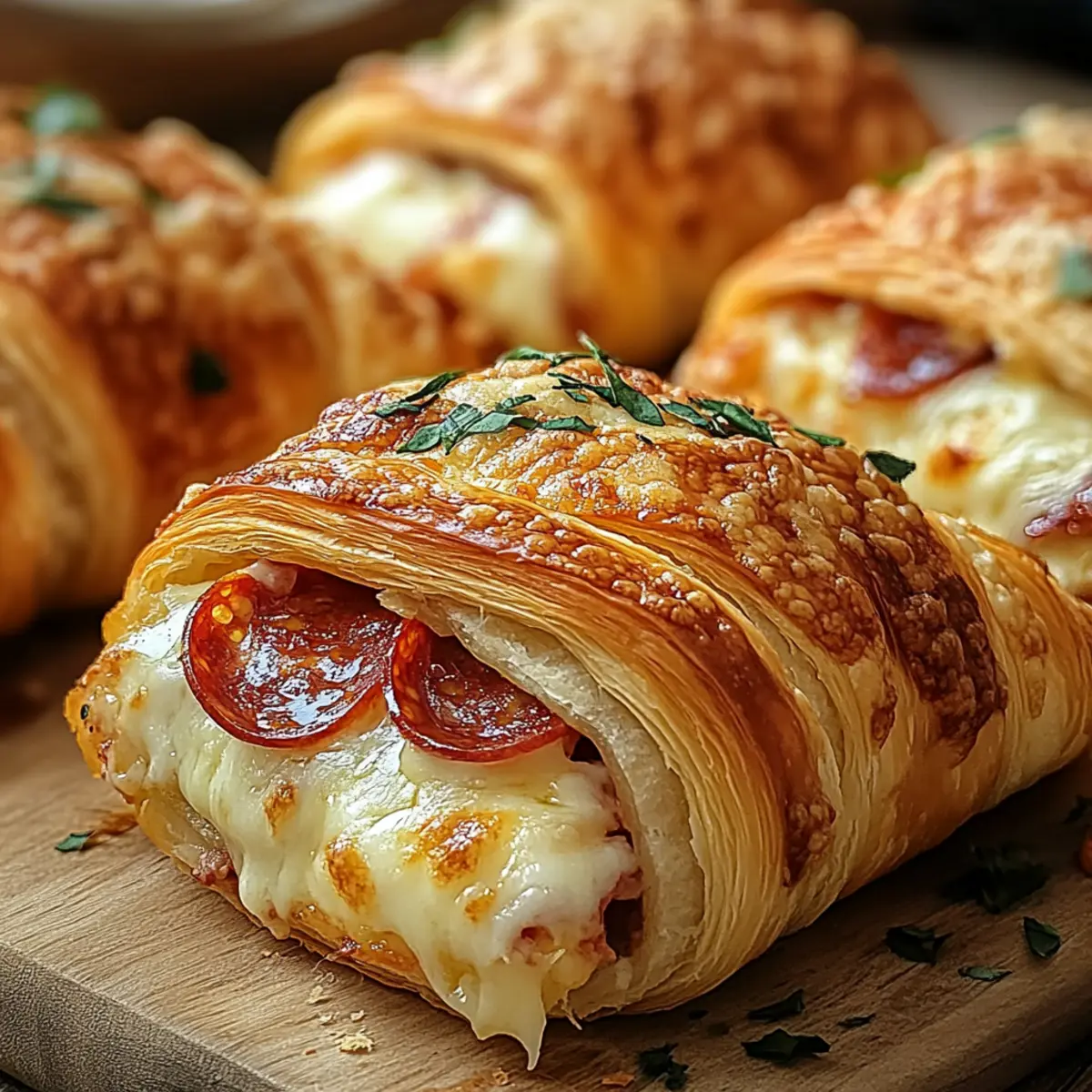 Mozzarella Pepperoni Croissant