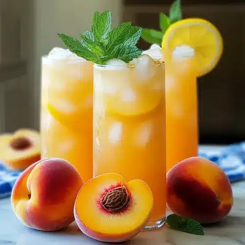 Sweet & Tart Peach Lemonade