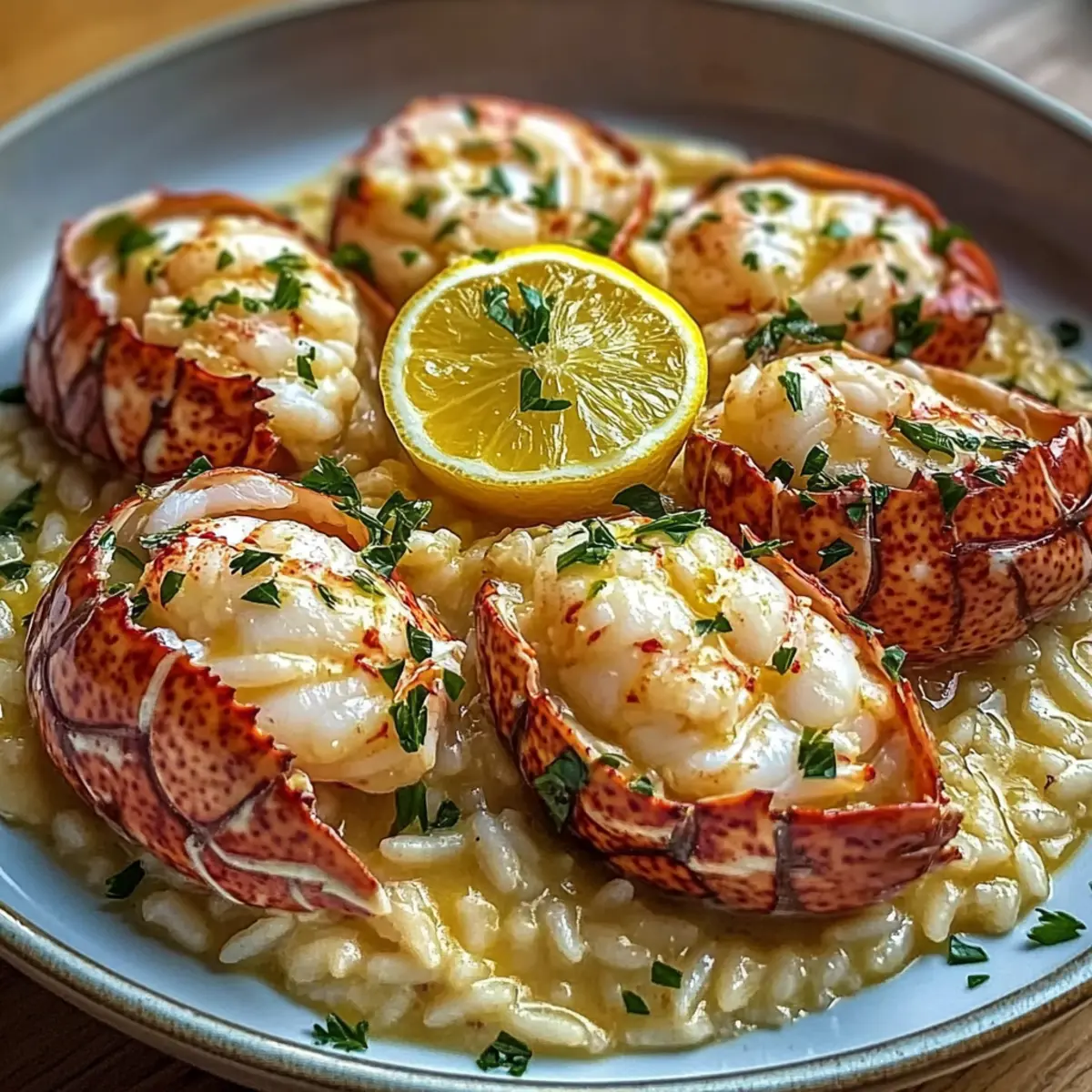 Lemon Butter Lobster Risotto