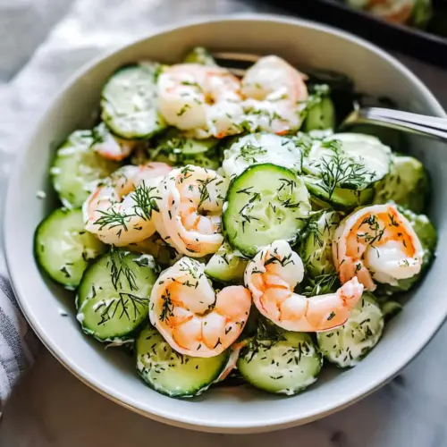 Creamy Cucumber Shrimp Salad