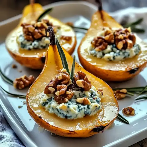 Elegant Blue Cheese Stuffed Pears Recipe
