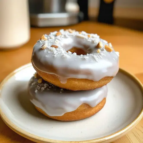 No Bake Vegan Protein Glazed Donuts