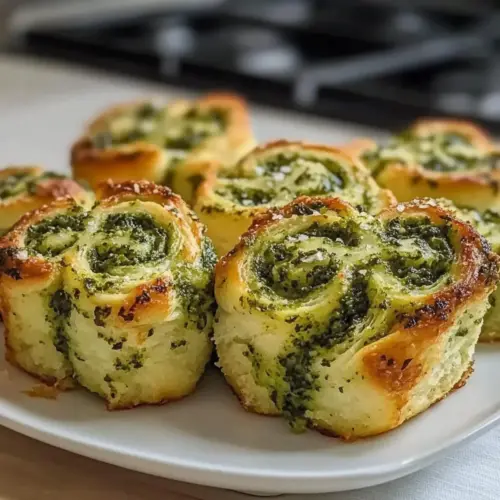 St. Patrick’s Shamrock Garlic Pesto Rolls