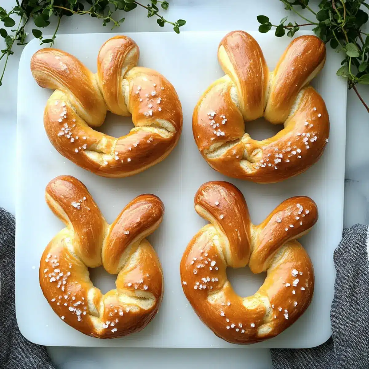 Easter Bunny Soft Pretzels